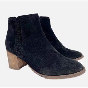 Blondo Waterproof Black Suede Ankle Boots